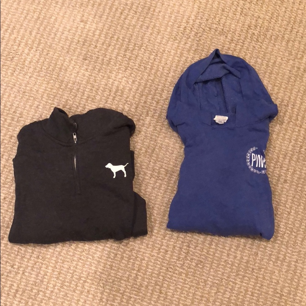PINK Victoria Secret Blue Pullover